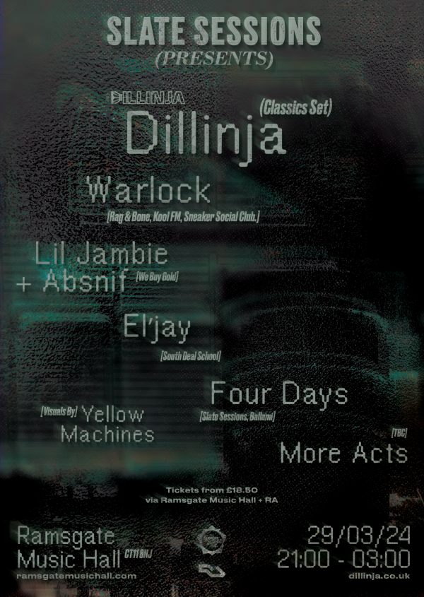 Slate Sessions - Dillinja Ticket(s) // March 29th